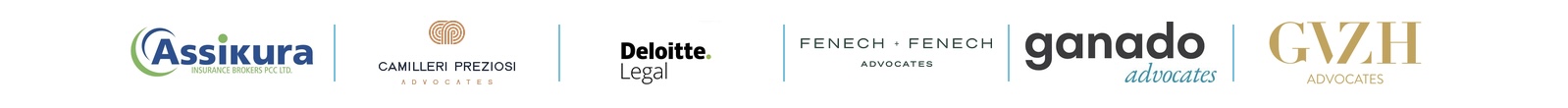 Commercial Partners: Assikura, Camilleri Preziosi, Deloitte, Fenech & Fenech, Ganado Advocates, GVZH Advocates